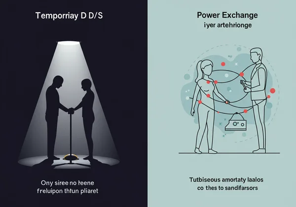Visual comparison of D/s scene vs. Power Exchange