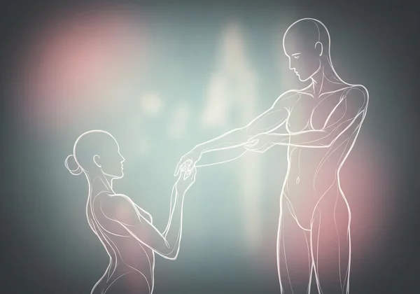 Abstract representation of D/s power exchange