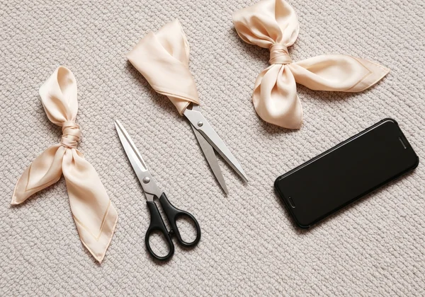 Safety gear for solo play: soft ties, scissors, and a phone