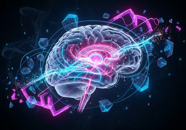 Brain releasing dopamine during risk-taking