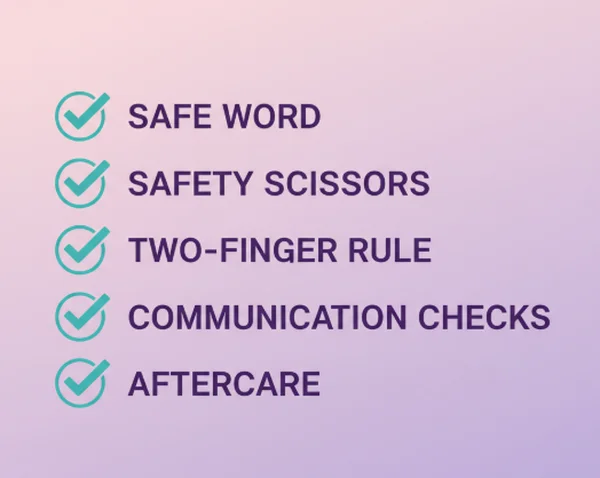 Beginner bondage safety checklist infographic