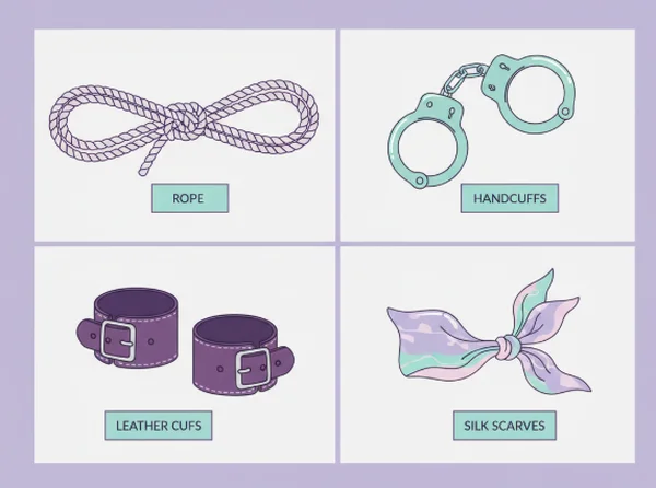 Types of bondage restraints explained visually