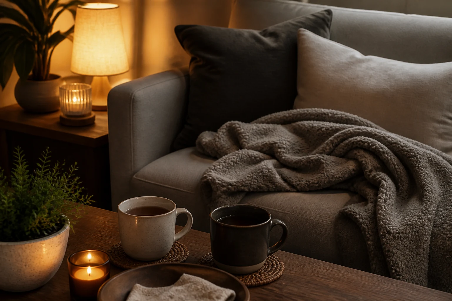 Aftercare tea and blanket