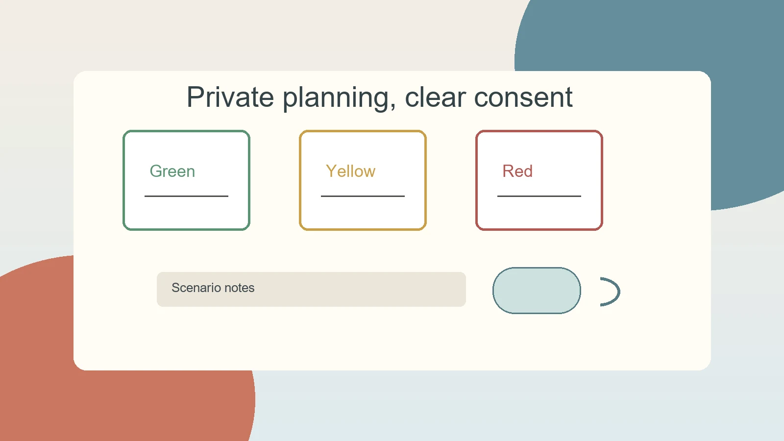 Private kink planning cards